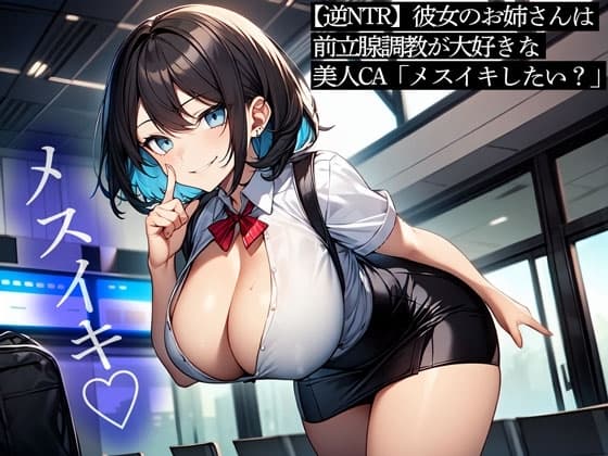 【逆NTR】彼女のお姉さんは前立腺調教が大好きな美人CA「メスイキしたい?」 cover