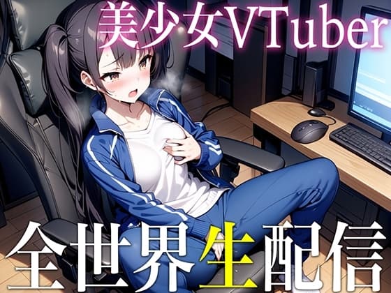 【放送事故自慰】美少女VTuberが視聴者のコメントに煽られた結果...全世界公開オナニーでイスまでビチョビチョの124ml潮吹きオーガズム cover