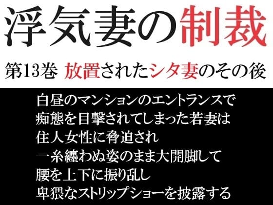 浮気妻の制裁 第13巻 放置されたシタ妻のその後 cover