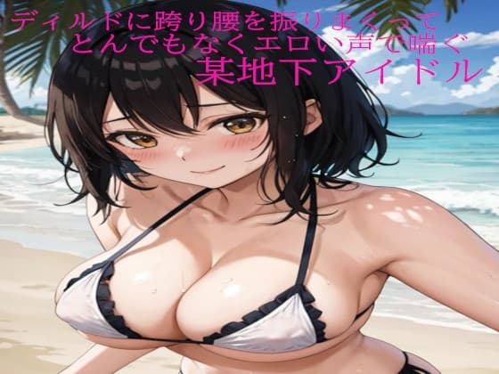 ディルドに跨り腰を振りまくってとんでもなくエロい声で喘ぐ某地下アイドル cover