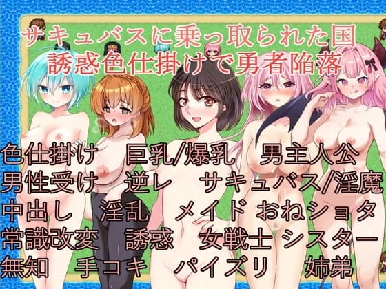 サキュバスに乗っ取られた国～誘惑色仕掛けで勇者陥落～ cover