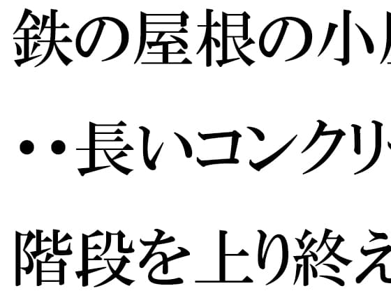 鉄の屋根の小屋・・・長いコンクリート階段を上り終えたあと現実の街へ cover