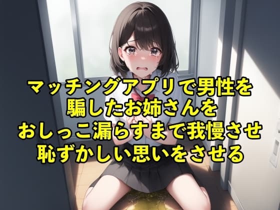 【バイノーラル録音・失禁】マッチングアプリで男性を騙したお姉さんをおしっこ漏らすまで我慢させ恥ずかしい思いをさせる【脱糞/おしっこ】 cover