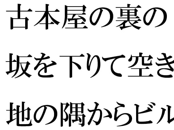 古本屋の裏の坂を下りて空き地の隅からビルの屋上へ 女子が下の階へ cover