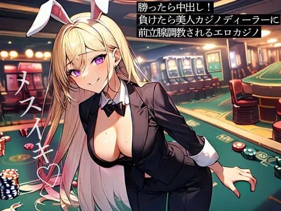 勝ったら中出し!負けたら美人カジノディーラーに前立腺調教されるエロカジノ cover