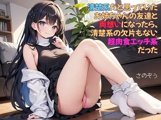 【隙間の文庫】清楚系だと思っていたお姉ちゃんの友達と両想いになったら、清楚系の欠片もない超肉食エッチ系だった cover