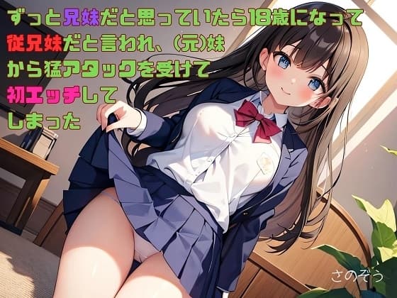 【隙間の文庫】ずっと兄妹だと思っていたら18歳になって従兄妹だと言われ、(元)妹から猛アタックを受けて初エッチしてしまった cover