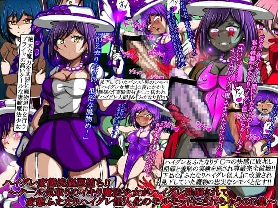 ハイグレ変態洗脳悪堕ち!!～クール気取りのイキり魔法少女がハイグレ洗脳されてハイグレ女博士に変態ふたなりハイグレ怪人へと改造されちゃうCG集～ cover