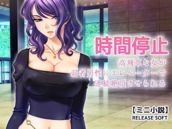 時間停止～高飛車な女が弱者男性にエレベーターで連続絶頂させられる cover