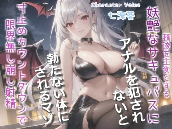 精液を主食とする淫乱サキュバスにアナルを犯されながらの限界寸止め手コキ&騎乗位で、金玉カラカラになるまで搾精&メス墜ち性奴○として堕とされる一部始終 cover