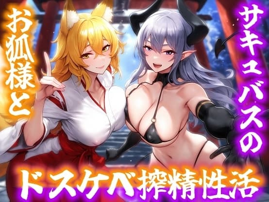 【100分超】お狐様とサキュバスのドスケベ搾精性活 cover