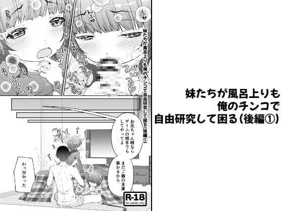 【分冊版】妹たちが風呂上りも俺のチンコで自由研究して困る(後編 1) cover