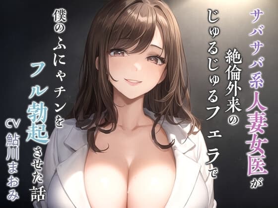 【逆NTR】サバサバ系人妻女医が絶倫外来のじゅるじゅるフェラで僕のふにゃチンをフル勃起させた話【男性受け/背徳】 cover