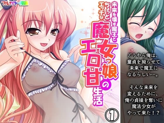 未来を壊す魔王とちょっとエッチな魔女っ娘のエロ甘生活 1巻 cover