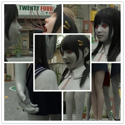 【インタラクティブ漫画】寄生ハザード呪い:東京美少女肉体占領・完全版【寄生体意識と連鎖支配】 cover