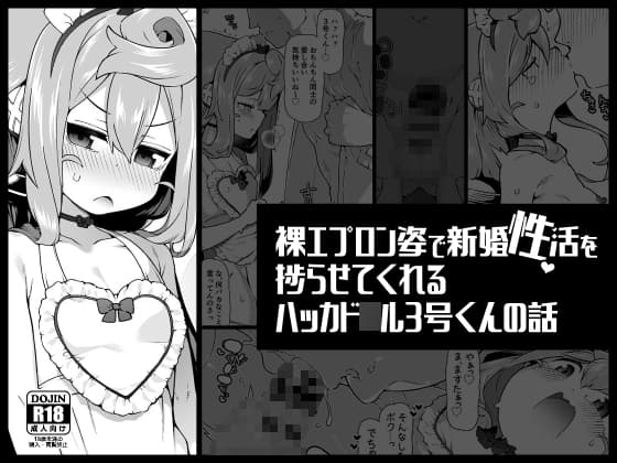 裸エプロン姿で新婚性活を捗らせてくれるハッカド○ル3号くんの話 cover