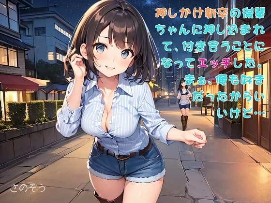 【隙間の文庫】押しかけ新卒の後輩ちゃんに押し込まれて、付き合うことになってエッチした。まぁ、俺も好きだったからいいけど… cover