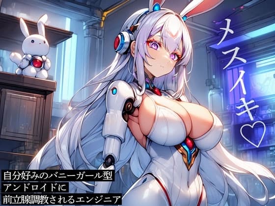 自分好みのバニーガール型アンドロイドに前立腺調教されるエンジニア cover