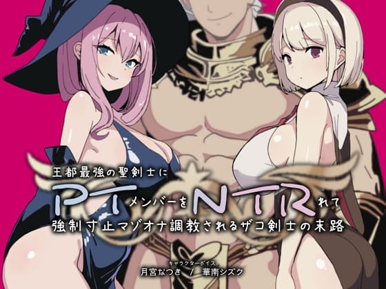 PTNTR‐王都最強の聖剣士にパーティーメンバーを寝取られて強○寸止マゾオナ調教されるザコ剣士の末路‐ cover
