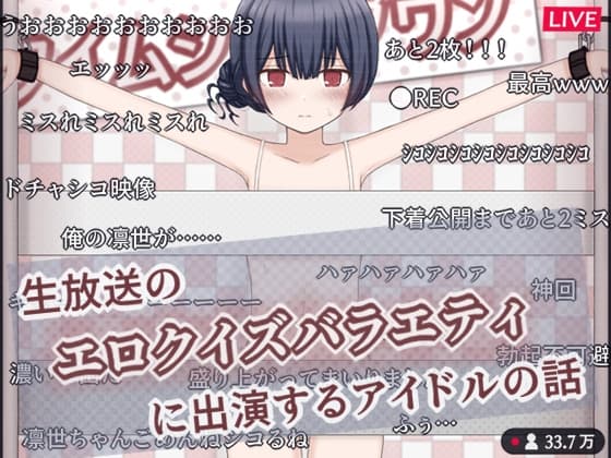 生放送のエロクイズバラエティに出演するアイドルの話 cover