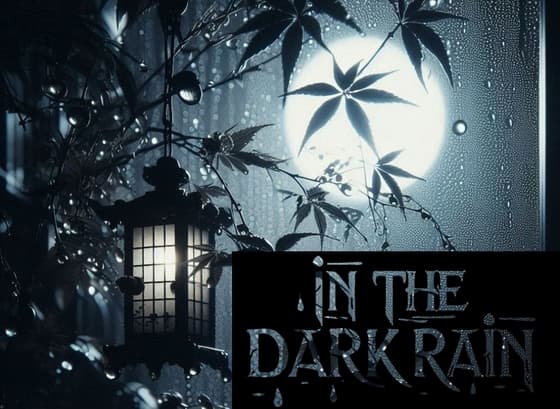 In the dark rain cover