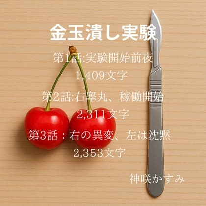 金玉潰し実験 第3話:右の異変、左は沈黙 (1話、2話はサンプル収録) cover