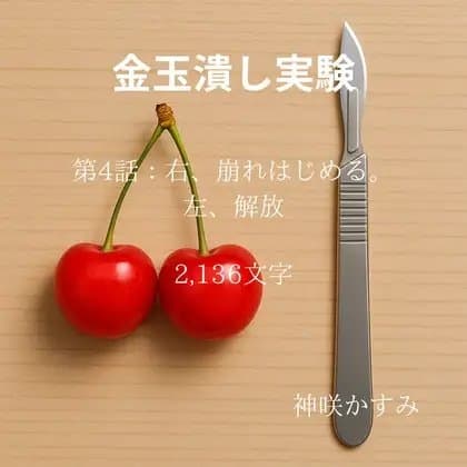 金玉潰し実験/第4話:右、崩れはじめる。左、解放 cover
