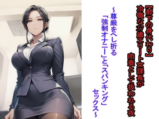 【部下の身代わり】冷徹な37歳エリート女課長が肉壺として扱われる夜 ～尊厳をへし折る「強○オナニー」と「スパキング」セックス～ cover