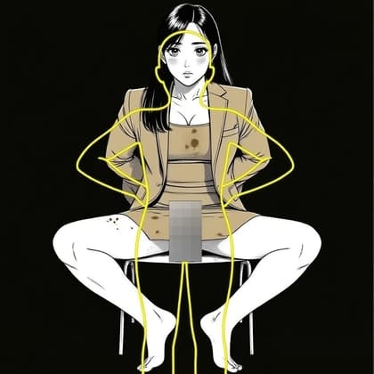 透明人間の見えない肉棒に貫かれる女刑事たち cover