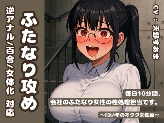 【逆アナル/百合/女体化対応】毎日10分間、会社のふたなり女性の性処理担当です。~同い年のオタク女性編~ cover